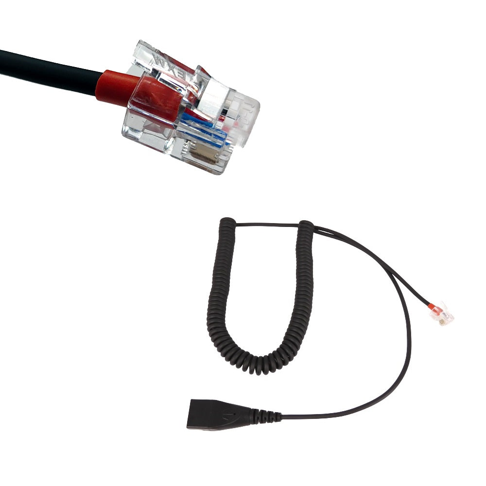 GEQUDIO RJ-Kabel einzeln - kompatibel mit Yealink, Snom, Avaya, Grandstream Telefon