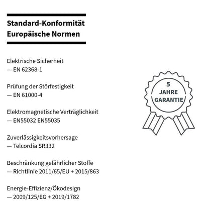 GEQUDIO 12V 2A Netzteil für Stoov & Universal Kinder Elektroauto 5,5mm