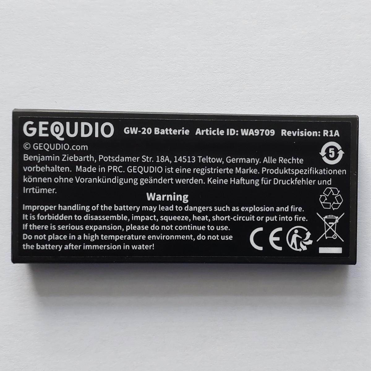 GEQUDIO Akku Batterie Ersatz für GW-20 IP-Telefon - Originalzubehör von GEQUDIO passend nur für das IP-Telefon GW-20
