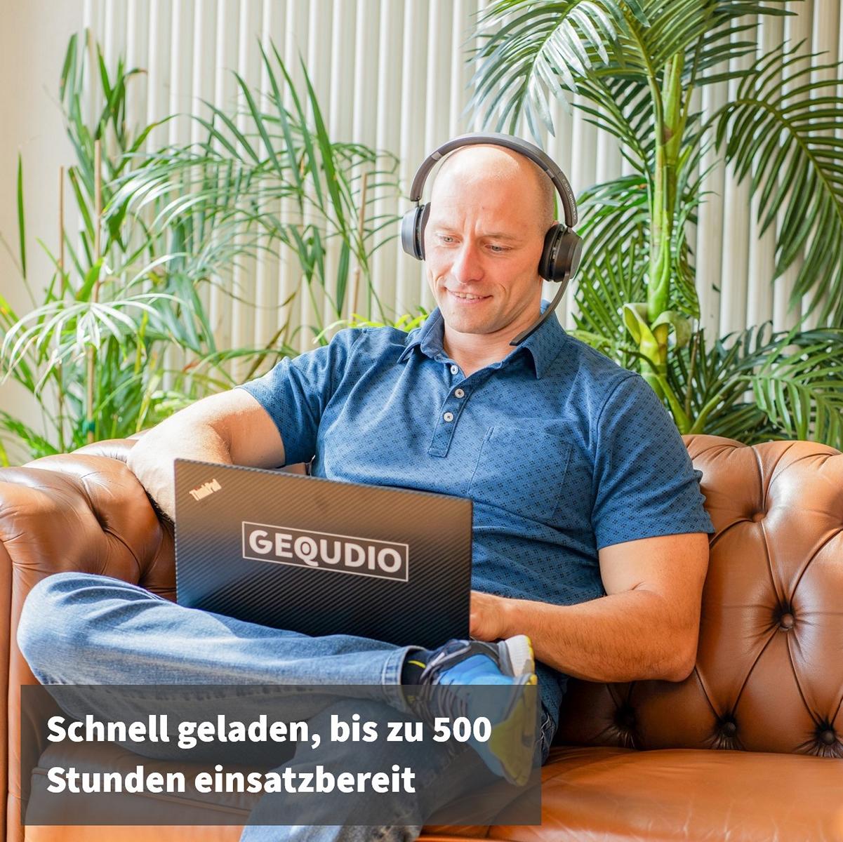 GEQUDIO Schnurlos Headset GB-2 mit Ladestation (ohne USB-Adapter)