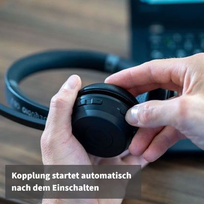 GEQUDIO Schnurlos Headset GB-2 mit Ladestation (ohne USB-Adapter)