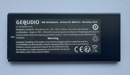 GEQUDIO Akku Batterie Ersatz für GW-30 IP-Telefon - Originalzubehör von GEQUDIO passend nur für das IP-Telefon GW-20