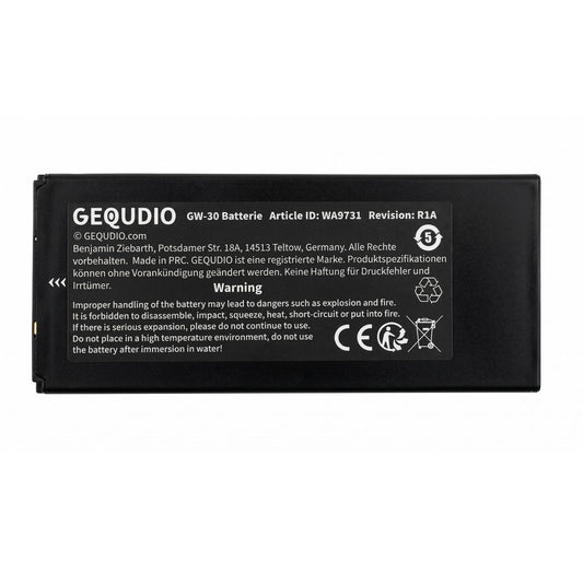 GEQUDIO Akku Batterie Ersatz für GW-30 IP-Telefon - Originalzubehör von GEQUDIO passend nur für das IP-Telefon GW-30