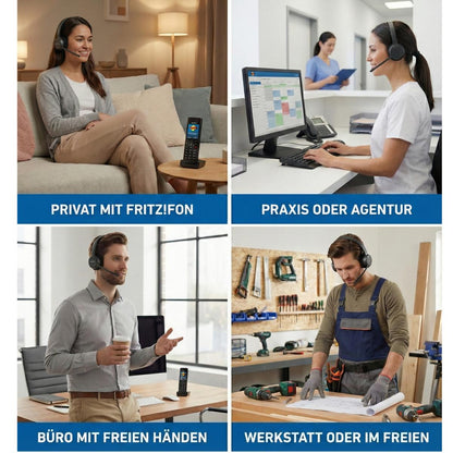 GEQUDIO GC-1 DECT Headset (1-Ohr) für FritzBox