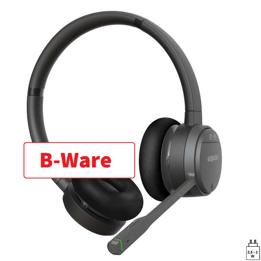 ⚠ B-WARE Kleine Kratzer ⚠ GEQUDIO GC-2 DECT Headset (2-Ohr) für FritzBox