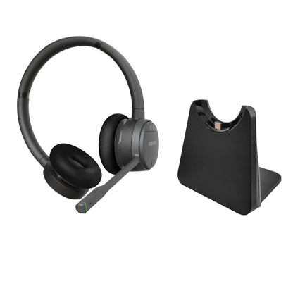 GEQUDIO GC-2 DECT Headset (2-Ohr) & Ladeschale für FritzBox