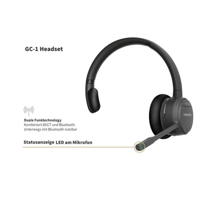 GEQUDIO GC-1 DECT und Bluetooth Dual Headset (1-Ohr)