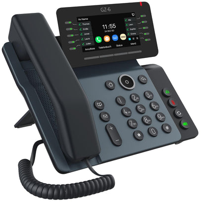 GEQUDIO IP Telefon GZ-6 mit Netzteil - Fritzbox, Telekom kompatibel