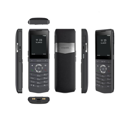 GEQUDIO GW-20 WLAN IP Telefon schnurlos – Wi-Fi 6 Modul & WLAN Roaming – IP67 wasserdicht, Bluetooth – Inkl. Ladeschale, kompatibel mit Fritzbox, Telekom, SIP (Edition 2026)