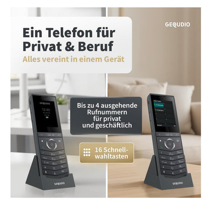 GEQUDIO GW-30 WLAN IP Telefon schnurlos