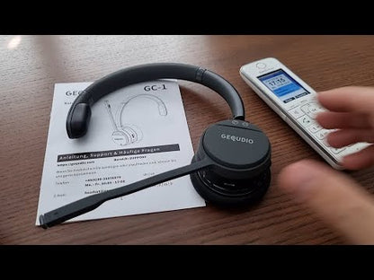 ⚠ B-WARE Kleine Kratzer ⚠ GEQUDIO GC-1 DECT Headset (1-Ohr) für FritzBox